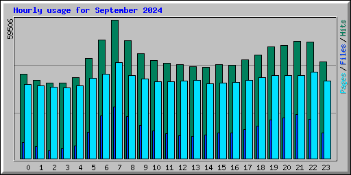 Hourly usage for September 2024
